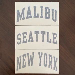 Brandy Melville Iron On Print 3 pack